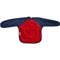 Silly Billyz Fleece Long Sleeve Bib - Red/Navy