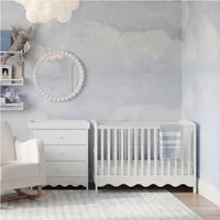 Bebe & Beyond Cot Bed and Dresser Two Piece Room Set - White
