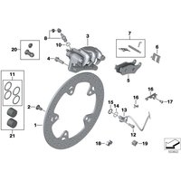 BMW Satz Bremsbeläge Hinterachse 259 K25 K26 K27 K28 K29 R21 R22 R28