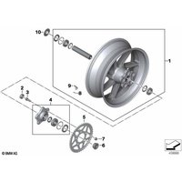 BMW HP Schmiederad, hinten