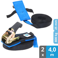 Spanngurte Ratsche SG-010-40 (2 Stück, 4m) - WOLF
