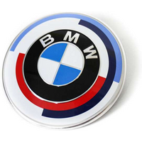 BMW Emblem 50 Jahre M Frontklappe Motorhaube (82mm)