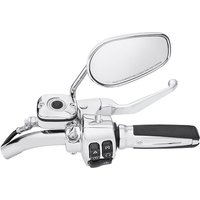 Harley Davidson Chrom-Kupplungshalter- und Hauptbremszylinderreservoir-Kit 41700330