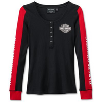 Harley Davidson Damen Sweatshirt Schwarz Rot
