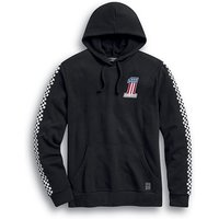 Harley-Davidson Hoodie Kapuzenpullover #1 Checkered Schwarz