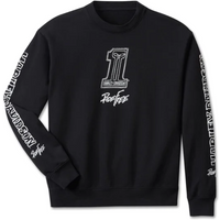 Harley Davidson Willie G Sketchy #1 Crewneck Sweatshirt - True Black