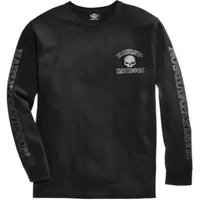 Harley-Davidson Skull Longsleeve für Herren, schwarz