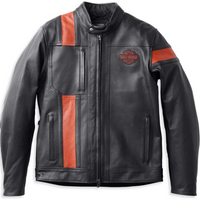 Harley Davidson Hwy-100 Waterproof Leder Jacke für Herren
