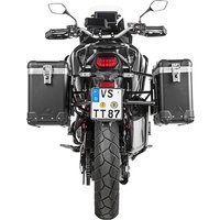 ZEGA Pro Koffersystem And-Black 31/38 Liter mit Edelstahlträger schwarz für Honda CRF1100L Africa Tw