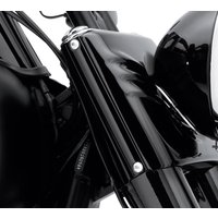 Harley Davidson Akzentleisten für Gabelabdeckungen - Schwarzglänzend 68055-10BHP