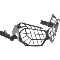Scheinwerferschutz Aluminium, schwarz, mit Schnellverschluss, für Honda CRF1000L Africa Twin/ CRF100