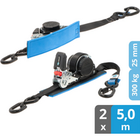 Spanngurte Automatik Ratsche SG-050-50 (2 Stück, 5m) - PANDA