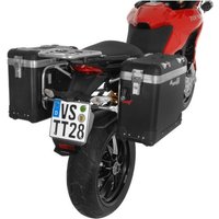 ZEGA Pro Koffersystem And-Black mit Edelstahlträger für Ducati Multistrada 1200 bis '14