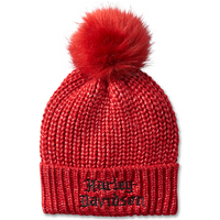 Harley Davidson Old English Pom Beanie