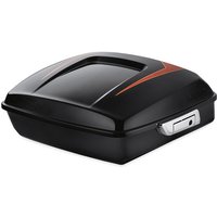 Harley Davidson Chopped Tour-Pak Luggage - Starfire Black with Atomic Red Flames 92200073EDH