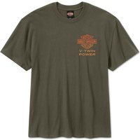 Harley Davidson Engine Twins Short Sleeve Tee für Herren - Grape Leaf