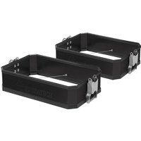 Koffererweiterung VOLUME BOOSTER für original BMW Aluminiumkoffer, schwarz (2 Stück)