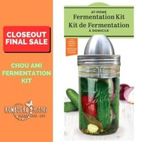 1L Fermentation Kit – Glass Jar and ChouAmi Steel Device
