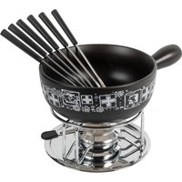 Kuhn Rikon - Cheese Fondue Set Swiss black 23cm