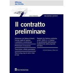 Il Contratto Preliminare Il Contratto Preliminare