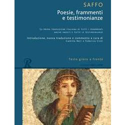 Poesie, Frammenti E Testimonianze. Testo Greco A Fronte