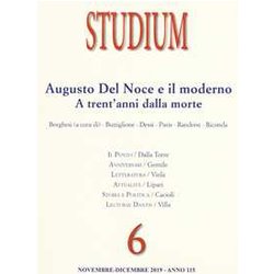 Studium. Augusto Del Noce E Il Moderno. A Trent'anni Dalla Morte (2019) (Vol. 6) Studium. Augusto Del Noce E Il Moderno. A Trent'anni Dalla Morte (2019) (Vol. 6)