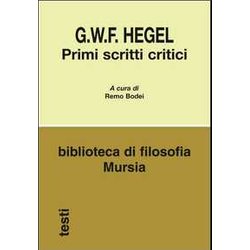 Primi Scritti Critici Primi Scritti Critici