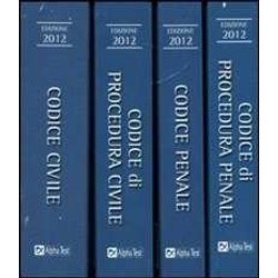 I Quattro Codici: Codice Civile-Codice Penale-Codice Di Procedura Civile-Codice Di Procedura Penale