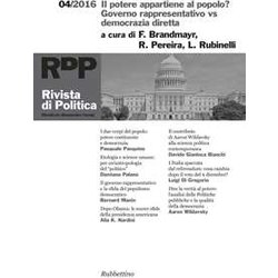 Rivista Di Politica. Il Potere Appartiene Al Popolo? Governo Rappresentativo Vs Democrazia Diretta (2016) (Vol. 4) Rivista Di Politica. Il Potere Appartiene Al Popolo? Governo Rappresentativo Vs Democrazia Diretta (2016) (Vol. 4)