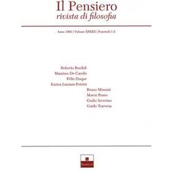 Il Pensiero. Rivista Di Filosofia (1993) (Vol. 33/1-2) Il Pensiero. Rivista Di Filosofia (1993) (Vol. 33/1-2)