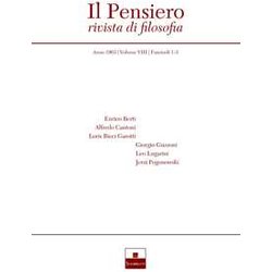 Il Pensiero. Rivista Di Filosofia (1963) (Vol. 8/1-3) Il Pensiero. Rivista Di Filosofia (1963) (Vol. 8/1-3)