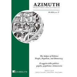 Azimuth. The Subject Of Politics-Il Soggetto Della Politica (2021) (Vol. 17) Azimuth. The Subject Of Politics-Il Soggetto Della Politica (2021) (Vol. 17)