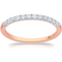 La Joya Jewelry Get 33% Off Assisi Pavé Set LabGrown Diamond Ring in Rose Gold