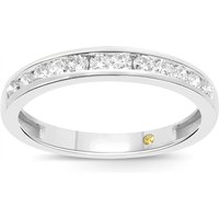 Jaipur Channel Set Lab Grown Diamond Ring | 18K White Gold 1 1/2 CT. TW.