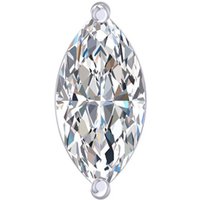 La Joya Jewelry Get 33% Off Certified White Gold LabGrown Marquise Diamond Studs 14 3 CT TW