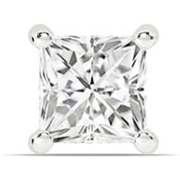 La Joya Jewelry Get 33% Off Certified LabGrown White Gold Princess Cut Diamond Studs
