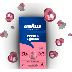LAVAZZA Caffè in capsule C&GUSTO DOLCE 30CAPS ALU, Compatibili Nespresso, 0,171 kg