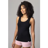 Women's 1 Pack Lazy Panda Bamboo Loungewear Selection Vest Top Black UK 16
