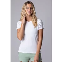 Women's 1 Pack Lazy Panda Bamboo Loungewear Selection T-Shirt White UK 12