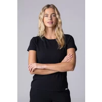 Women's 1 Pack Lazy Panda Bamboo Loungewear Selection T-Shirt Black UK 16