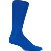 Mens 1 Pair Lazy Panda Colour Burst Bamboo Socks with Smooth Toe Seams True Blue 7-11