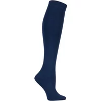 Girls and Boys 1 Pair Lazy Panda Plain Bamboo Knee High Socks with Comfort Cuff and Smooth Toe Seams Navy 9-12 Kids