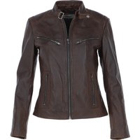 Leather Company Enjoy 13% Discount on Ashwood Brown Leather Biker Jacket in Size 22
