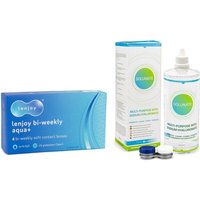 Lenjoy Bi-weekly Aqua+ (6 lenses) + Solunate Multi-Purpose 400 ml with case