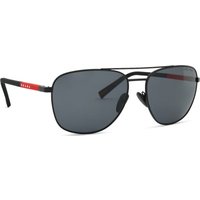 Prada Linea Rossa PS54ZS Polarized 1BO02G Men's Sunglasses Black Size 60