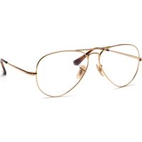 Ray-Ban RX6489 2500 Men's Eyeglasses Gold Size 55 - Blue Light Block Available