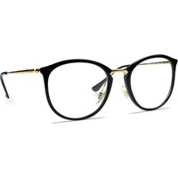 Ray-Ban RX7140 2000 Women's Eyeglasses Black Size 49 - Blue Light Block Available