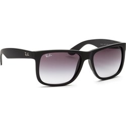 Ray-Ban Justin RB4165 Non-Polarized- Occhiali Da Sole Unisex, Nero (601 / 8G), 54 Mm