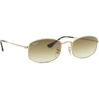 Ray-Ban Irregular Sunglasses- Gold Metal Frame With Gradient Tint Lens