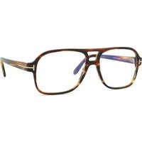 Tom Ford FT6058-B 055 Blue-Light Block Men's Eyeglasses Tortoiseshell Size 58 - Blue Light Block Available